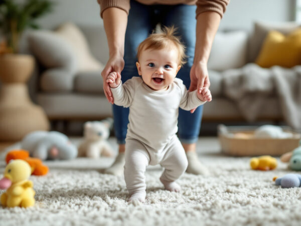 Comment aider bébé à faire ses premiers pas ?