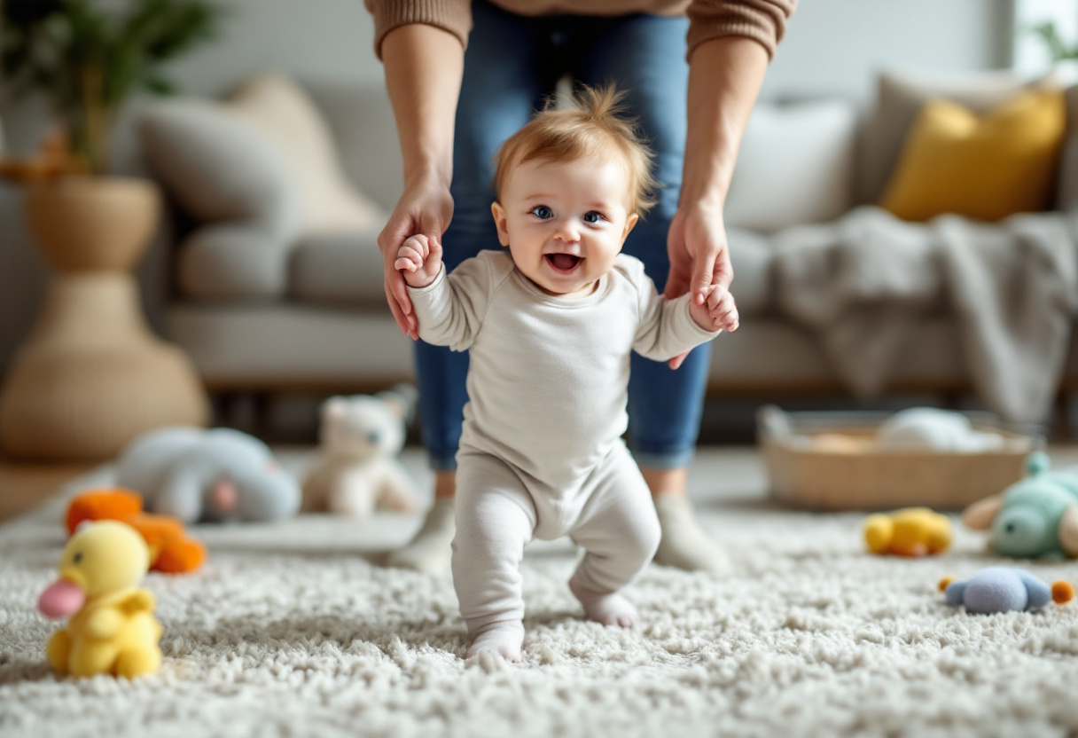 Comment aider bébé à faire ses premiers pas ?